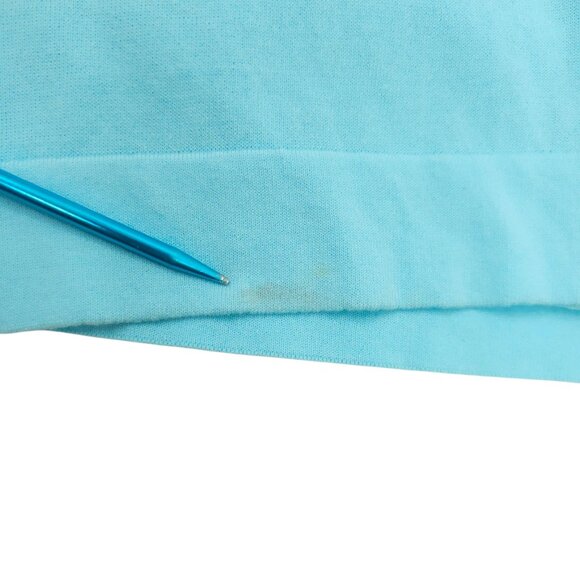 Chicos Cardigan Womens 2 US L Single Button Lightweight Stretch V Neck Aqua Blue - Picture 7 of 16